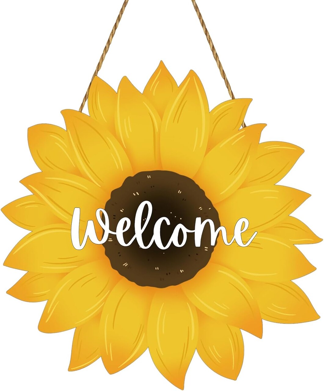 Sunflower Decor Summer Decorations for Home Summer Door Decor Sunflower Wreath Wooden Welcome Sign for Front Door Hanger for Office Wall Indoor Home Decorations